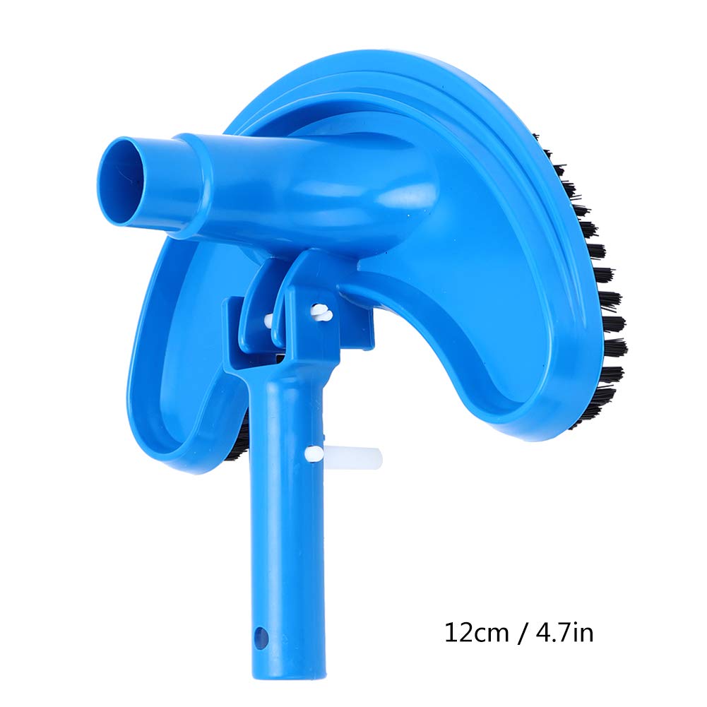 Half Moon Pool Vacuum Head - Curved Swimming Pool Cleaner for In-Ground & Above Ground Pools | Durable Pool Brush Attachment for Easy Pool Maintenance | Perfect for Weekly Cleaning, Algae Removal & Debris Collection