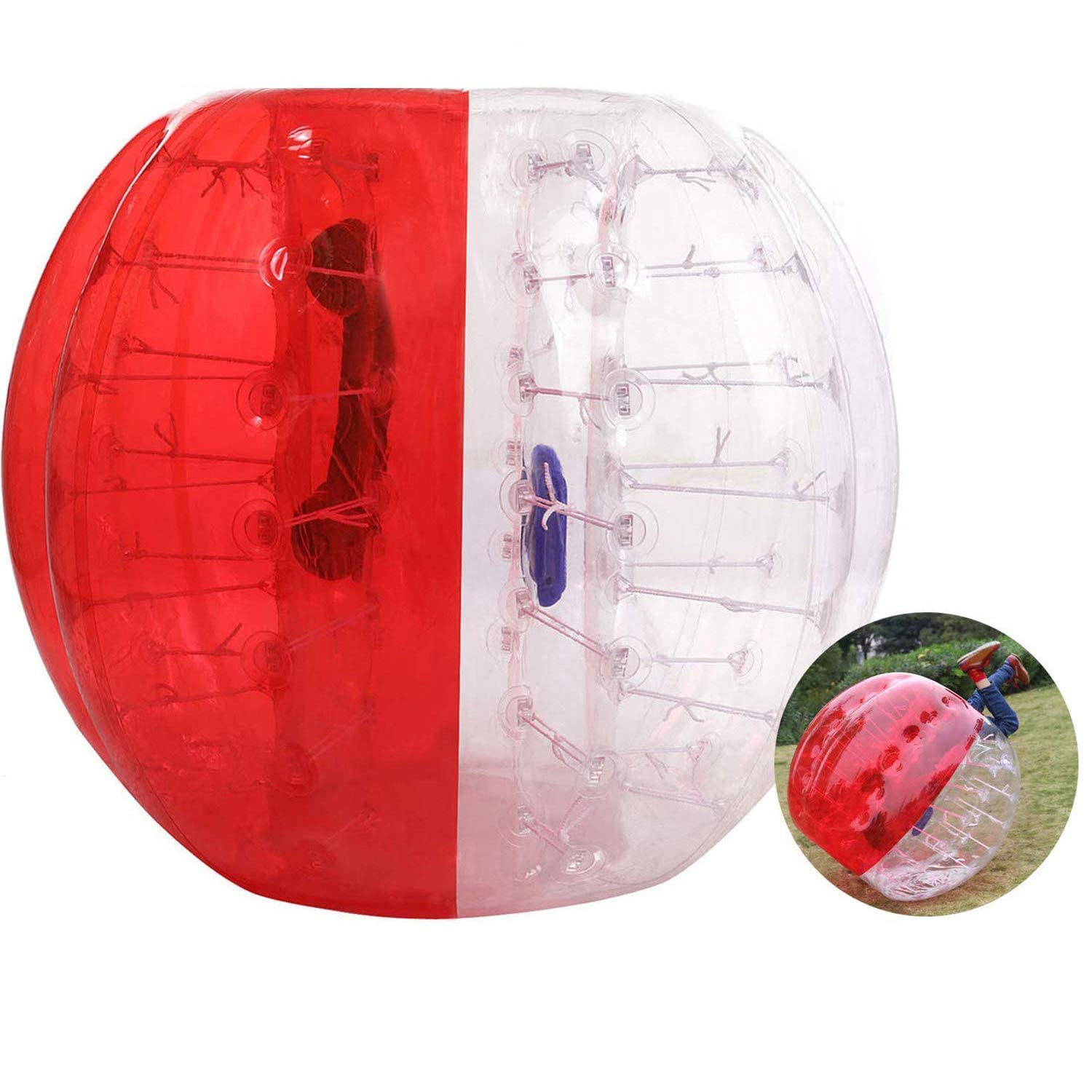 Hurbo Inflatable Bumper Ball - Giant Bubble Soccer Ball for Adults & Kids - Fun Outdoor Game for Parties, Team Building & Backyard Activities