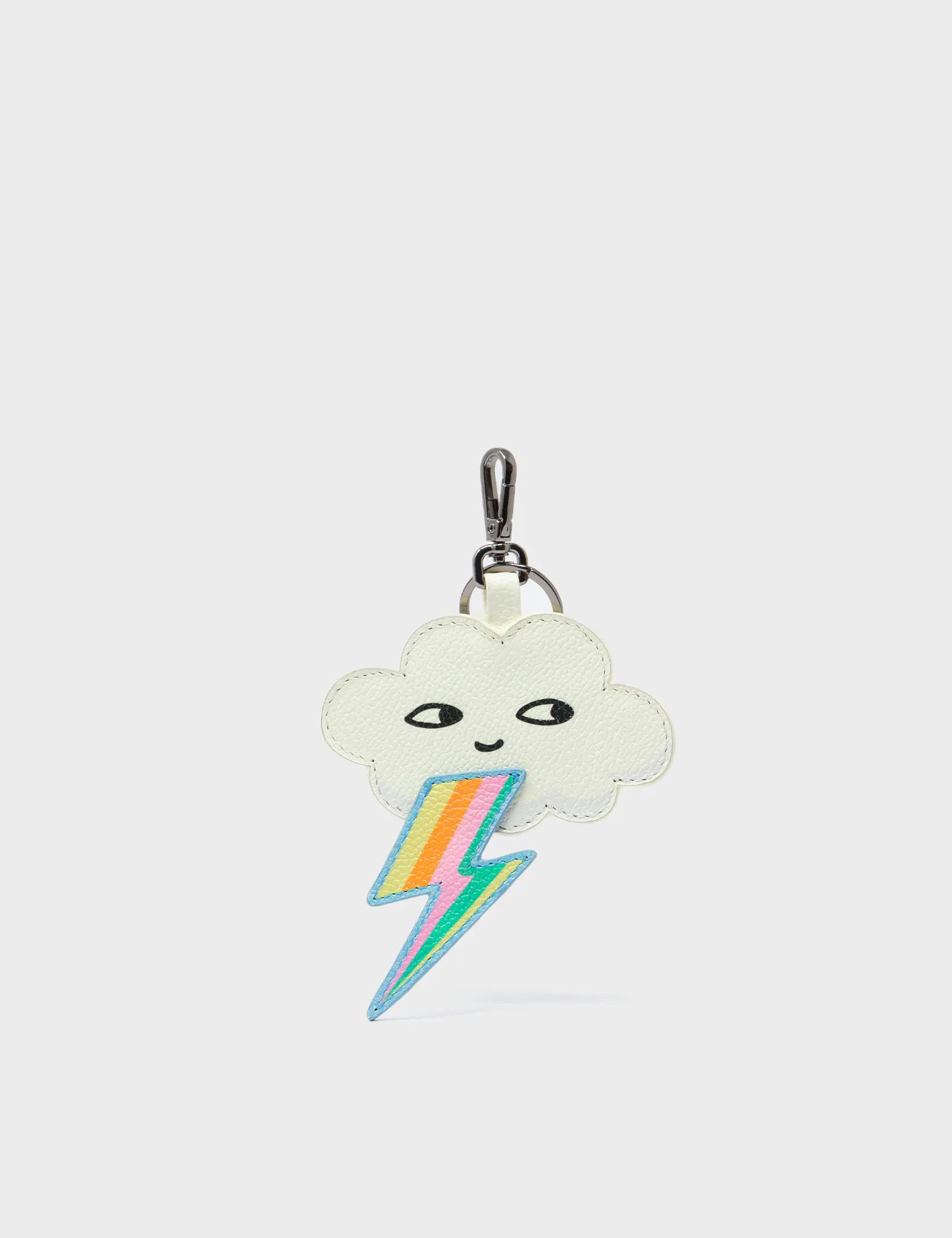 Flashie the Cloud Charm - Almond Leather Keychain for Keys, Bags & Gifts | Cute Accessories for Everyday Use