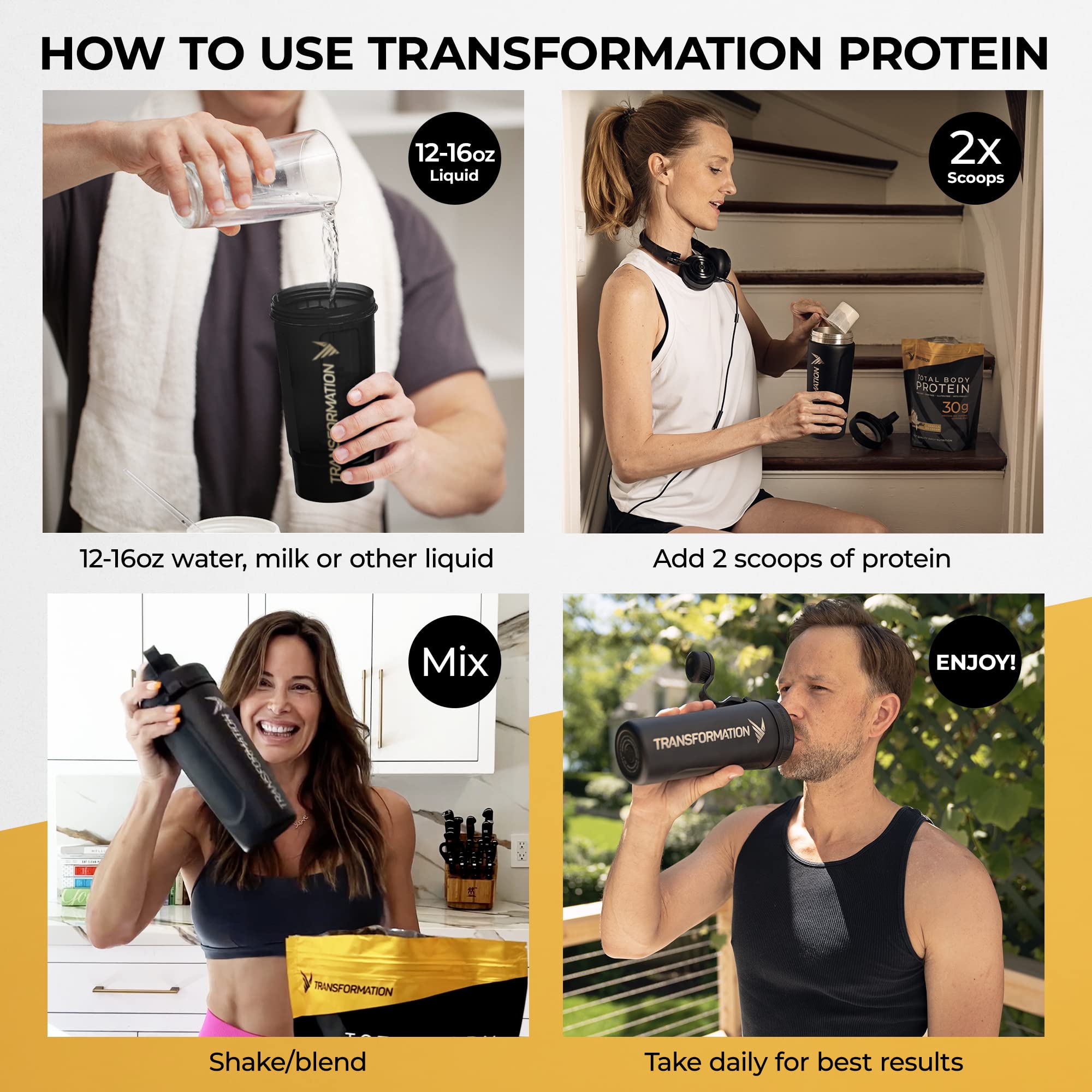 Premium Chocolate & Vanilla Protein Powder - 30G Multi-Protein Superblend with Collagen Peptides, Egg White & Plant Proteins | MCT Oil, BCAAs, Probiotics & Enzymes | Low Carb Protein Shake for Muscle Recovery, Weight Management & Post-Workout Nutrition