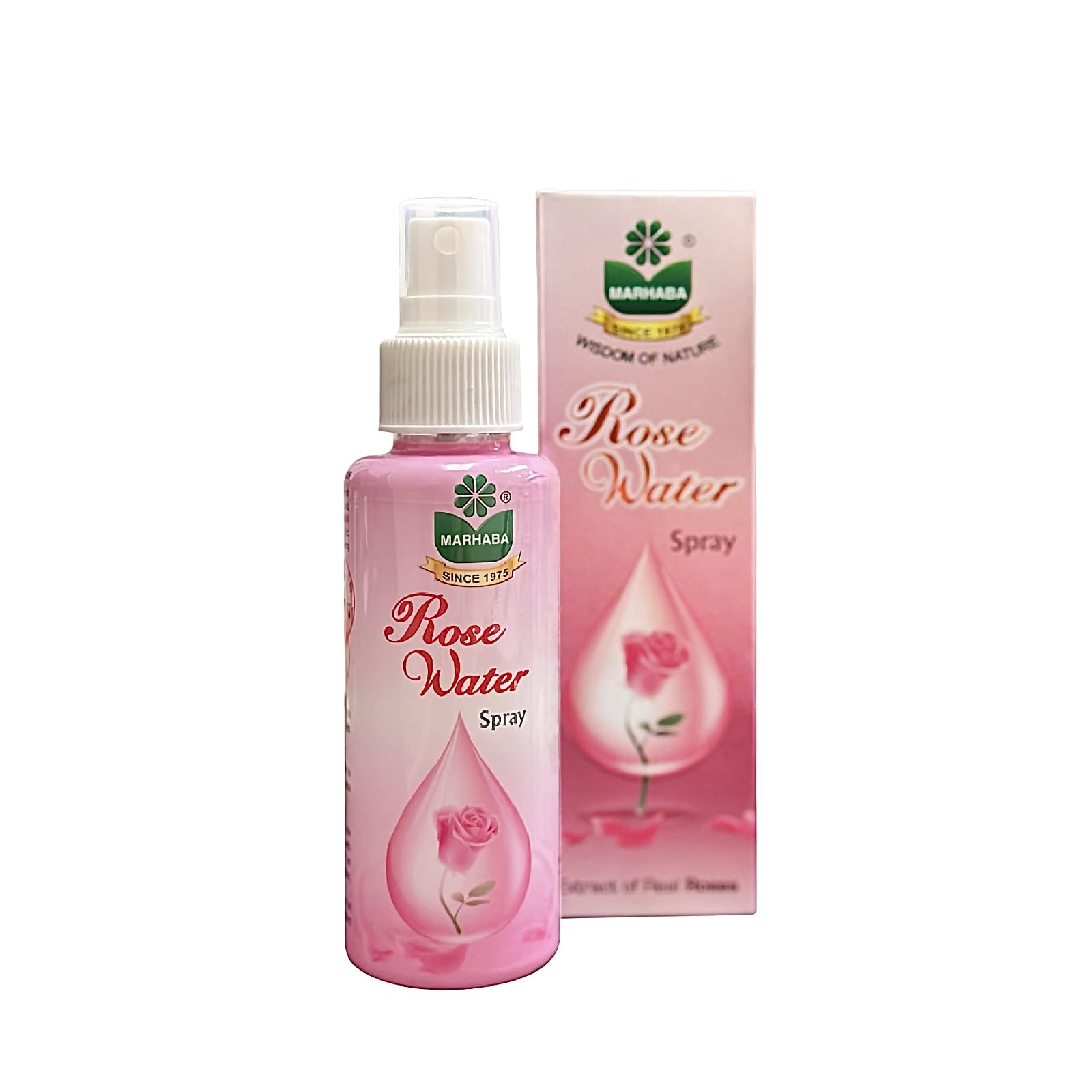 Organic Rose Water Spray for Face & Hair - Pure Hydrating Facial Mist with Natural Rose Extract | Skin Care, Hair Growth & Refreshing Spray for Daily Use, Travel & Spa