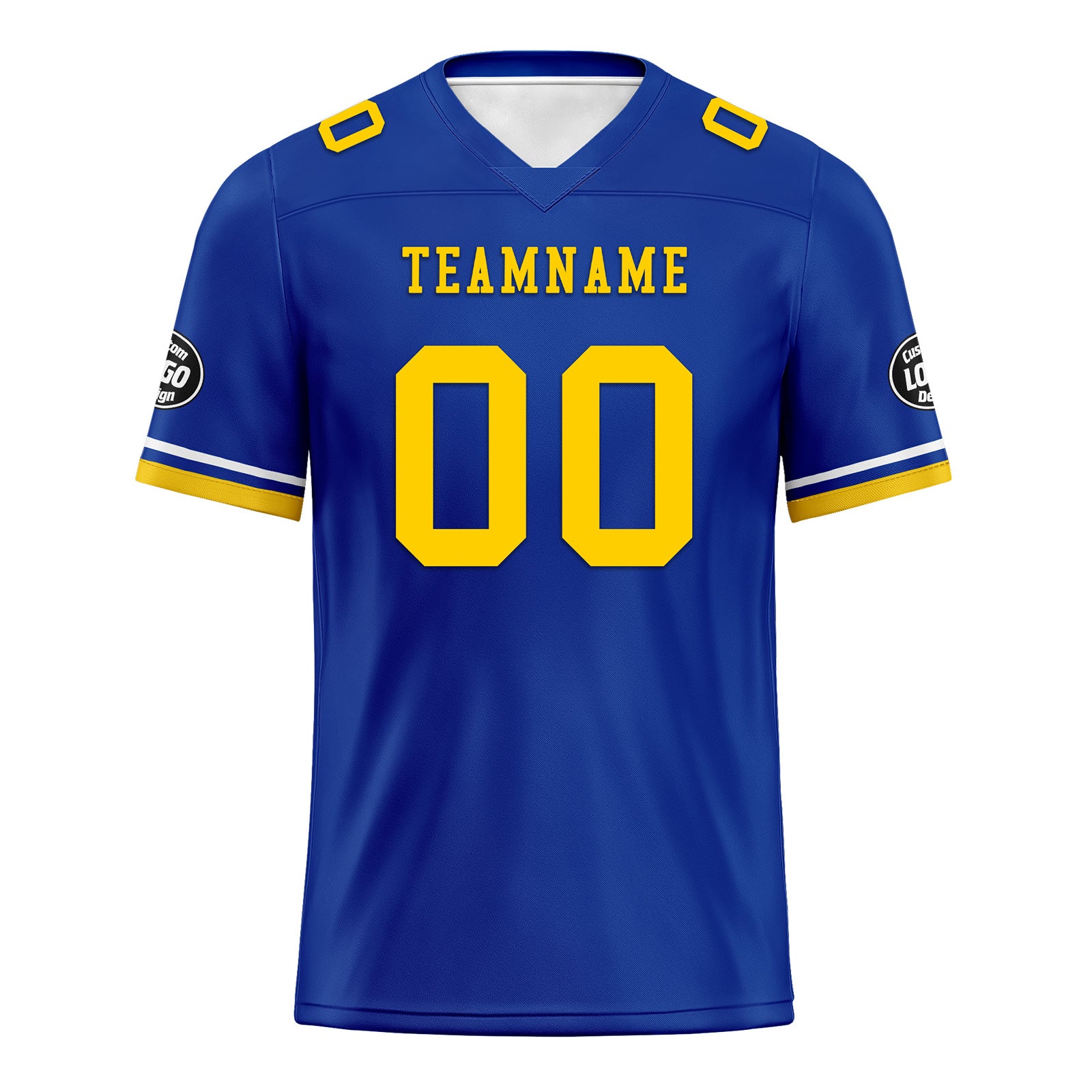 Custom Blue Los Angeles Personalized Authentic Football Jersey FBJ02 D020263 - Perfect for Game Day, Fan Events & Sports Enthusiasts
