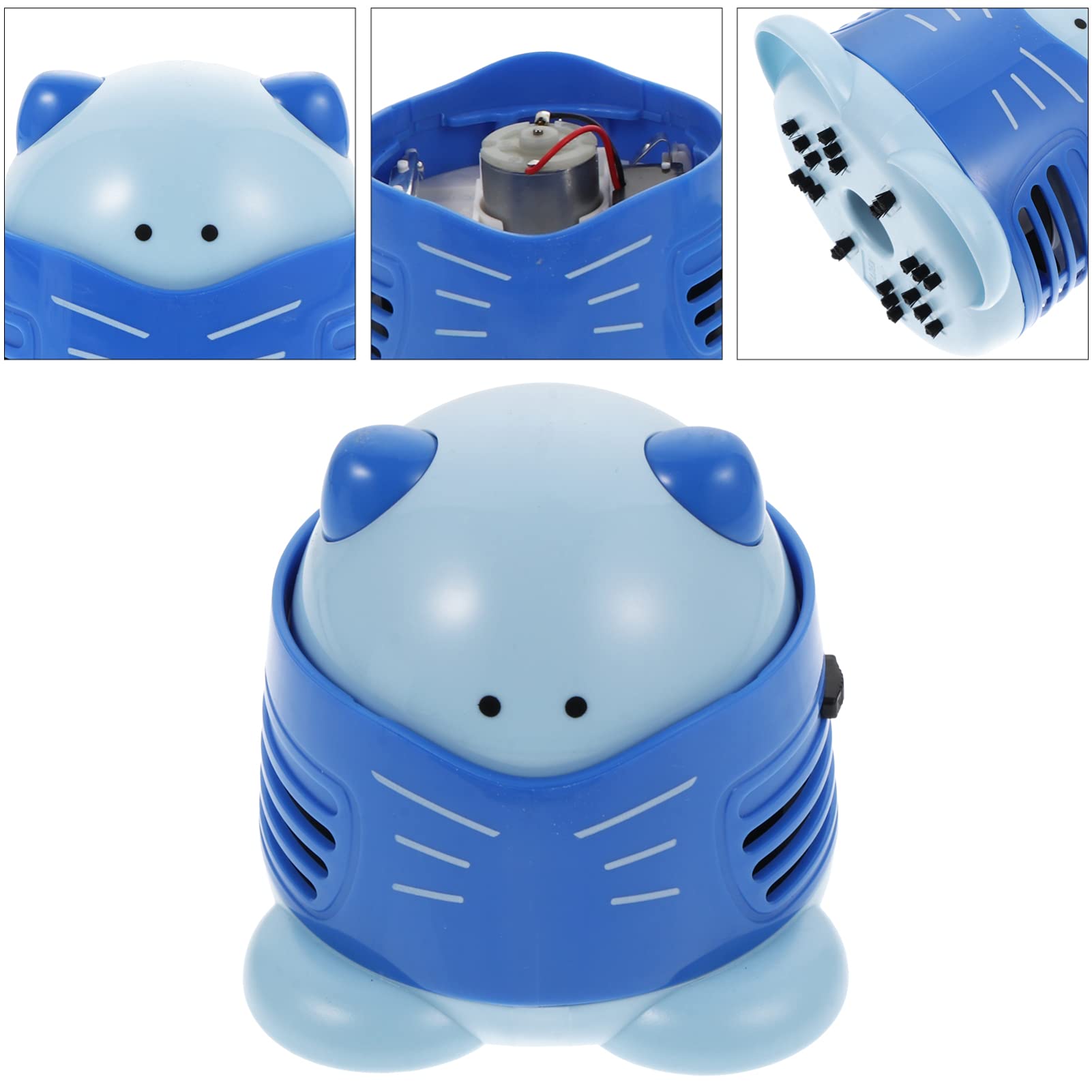Healifty Mini Vacuum Cleaner - Portable Desktop Dust Collector for Home & Office | Compact Plastic Dust Catcher for Keyboard, Desk, Table & Workspace Cleaning