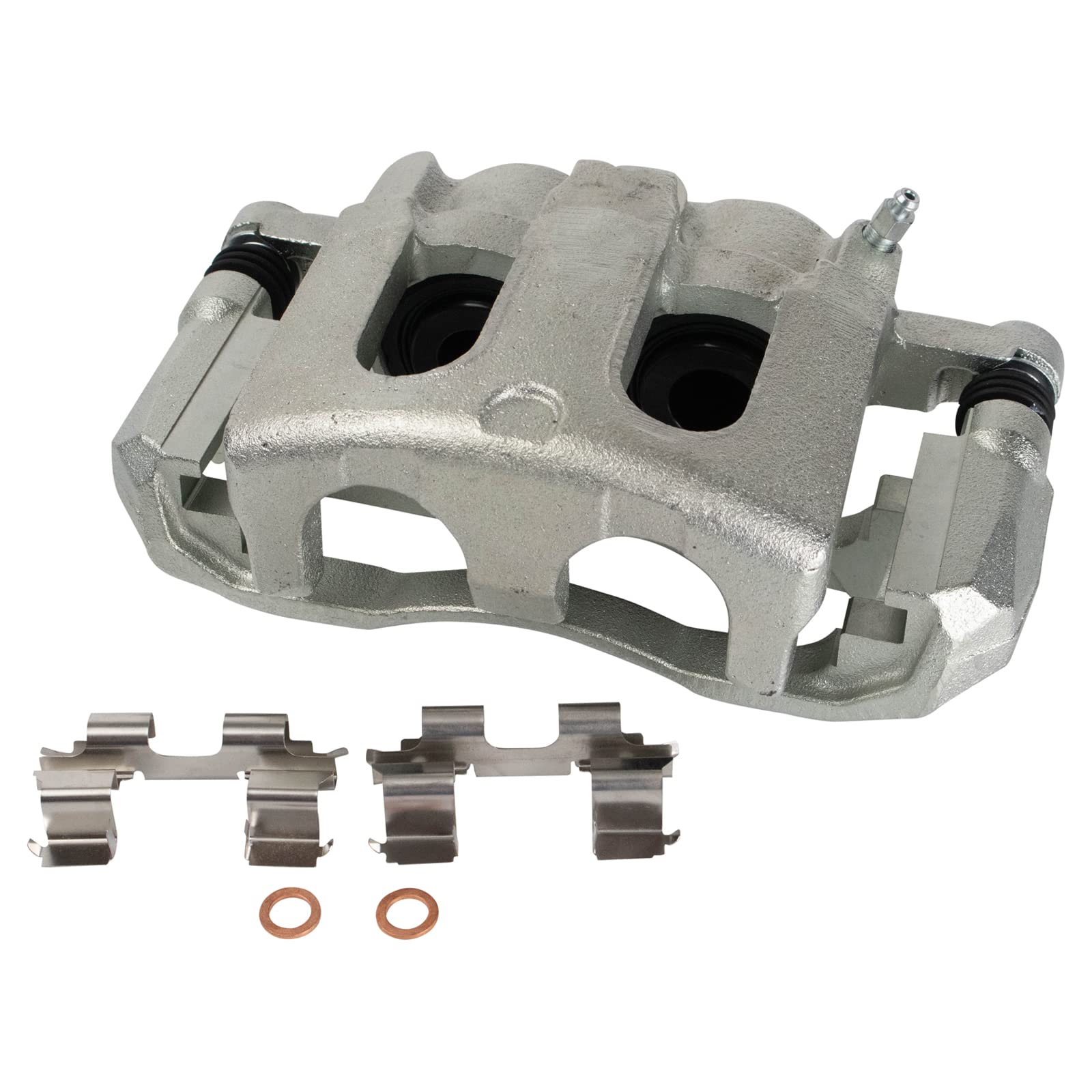 TRQ Front Brake Pad & Rotor Kit - Ceramic Vented Brake Pads, Rotors, Calipers & Chemical Kit - Compatible with 2006-2010 Ford Explorer, 2007-2010 Explorer Sport Trac, Mercury Mountaineer - Perfect for Smooth Stopping & Enhanced Safety on Highways & Mountain Roads