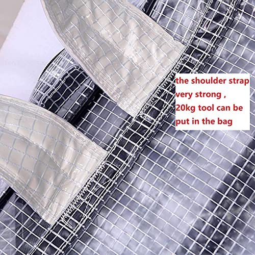 15.7inch ESD Anti-Static Clear PVC Backpack (40x35x15cm) - Cleanroom Engineer Tool Bag with Full Cover PVC for Computer Tools - Ideal for Clean Room Work & Electronic Repairs (5-Pack)