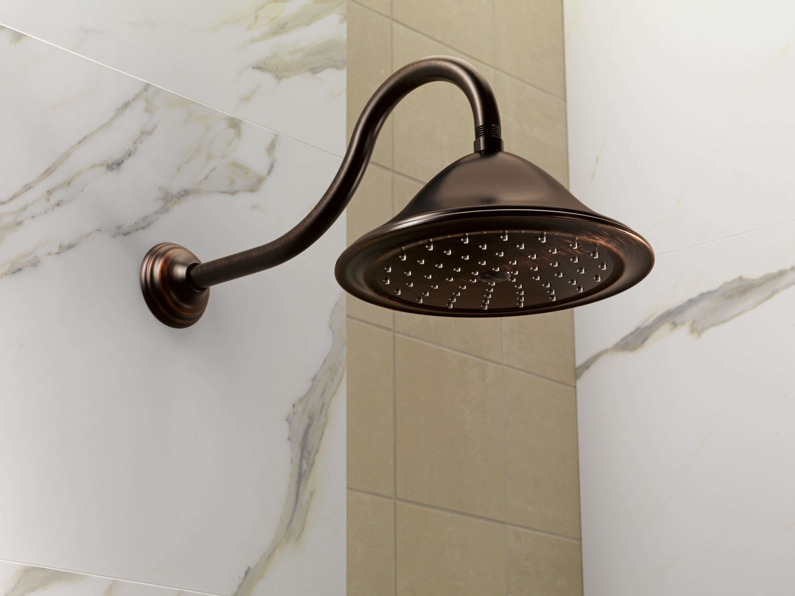 16 Curved Shower Arm and Flange   Venetian Bronze RP54168RB Brizo