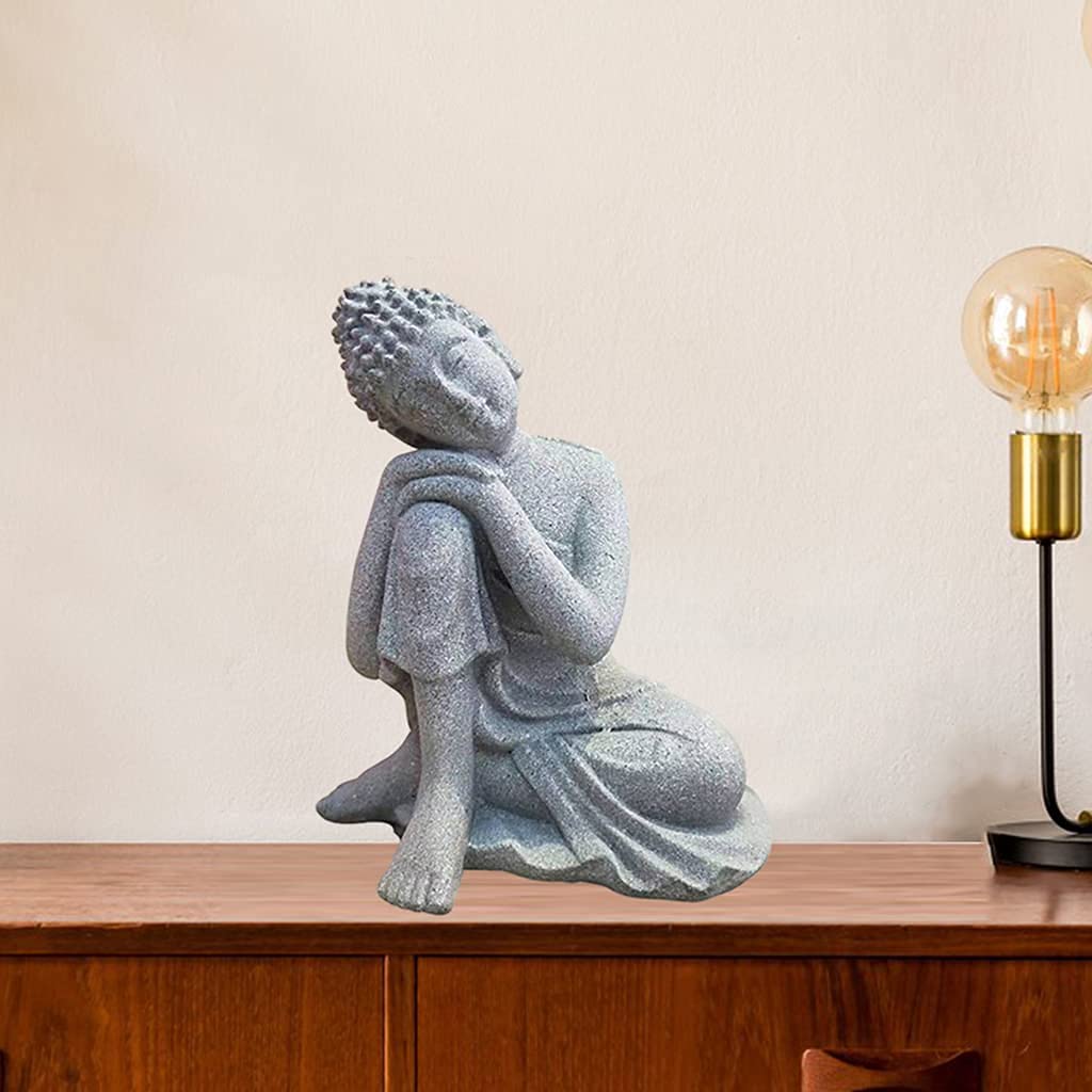 Small Sleeping Buddha Statue - Meditation Figurine for Home Decor, Yoga & Zen Room, Spiritual Gift & Collectible | Perfect for Living Room Altar, Office Desk & Meditation Space