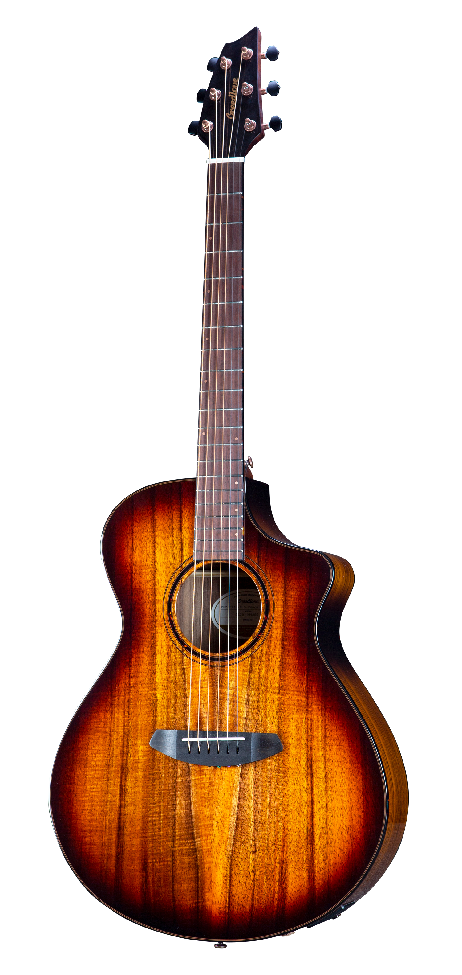 Breedlove Eco Pursuit Exotic S Acoustic Electric Guitar - Edgeburst Finish | Sustainable Tonewood | Perfect for Stage Performance & Home Recording