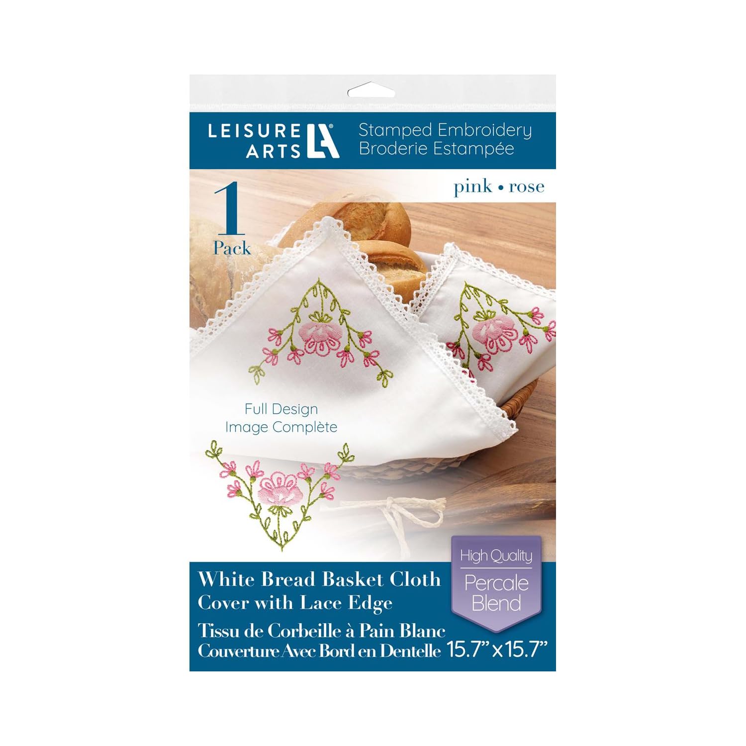 Leisure Arts Bread & Basket Cloth 15.7