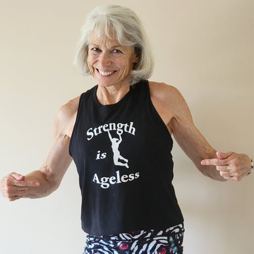 Strength Is Ageless Tank Top - Women's Workout Shirt for Gym & Yoga | Comfortable Fitness Apparel for Running, Training & Active Lifestyle