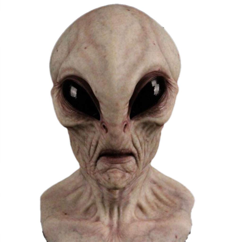 Scary Halloween Alien Mask - Realistic Horror Face Cover for Costume Parties & Cosplay - Perfect for Halloween, Cosplay Events & Horror Themed Parties