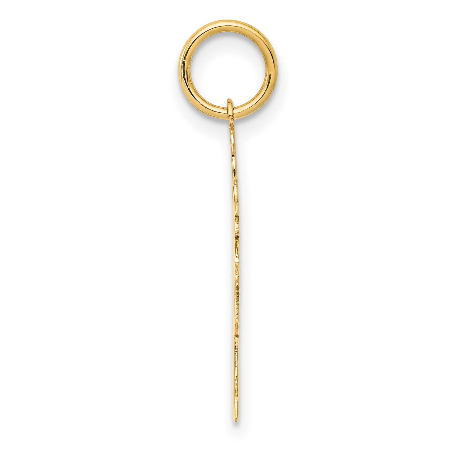 14K Yellow Gold Small Girl Charm Pendant - 20mm x 12mm Polished Finish for Necklace, Bracelet & Jewelry Making - Perfect for Gifts, Birthdays & Special Occasions