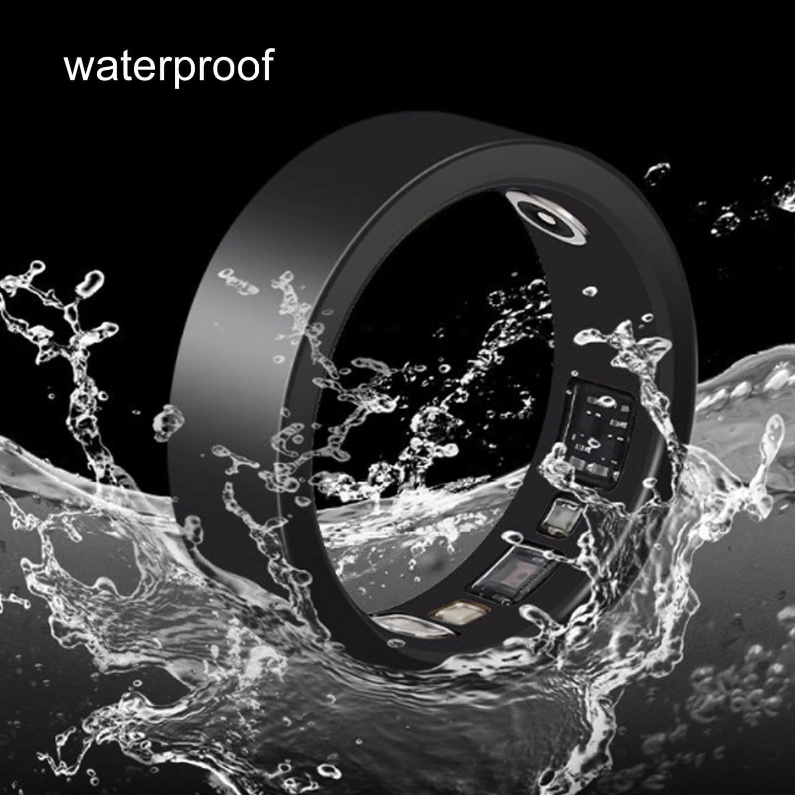 Smart Ring Fitness Tracker - IPX8 Waterproof Sleep & Heart Rate Monitor with Stress Tracking for Men & Women - Perfect for Workouts, Sleep Analysis & Daily Health Monitoring