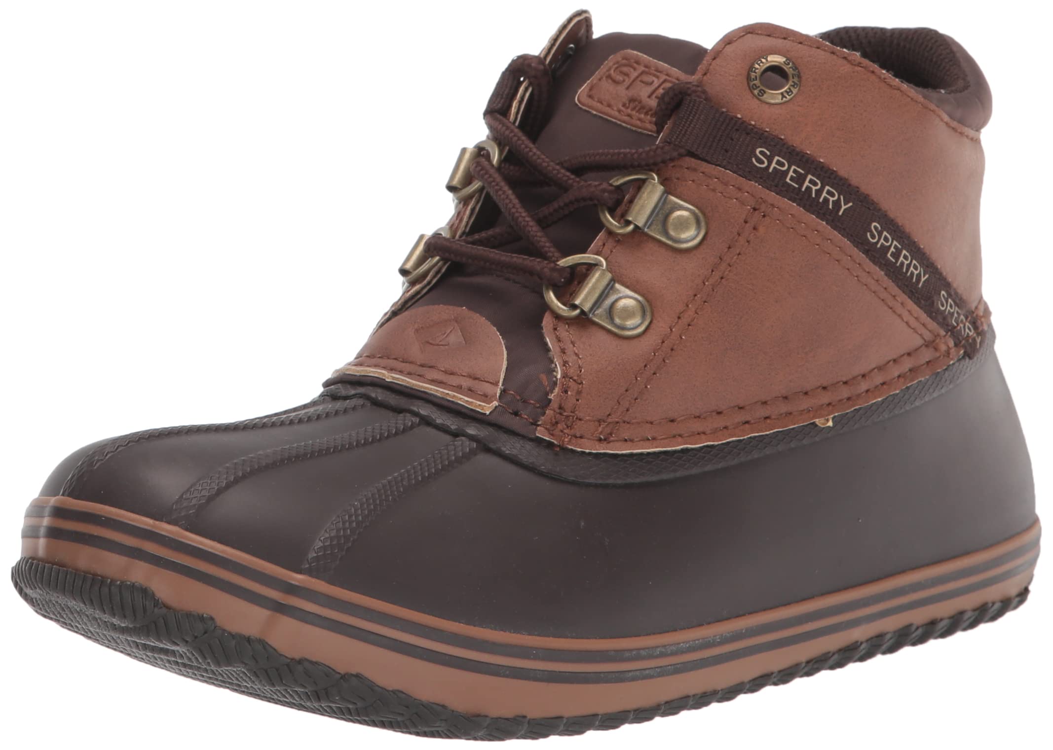 Sperry Kids' Waterproof Bowline Storm Boots - Non-Slip Winter & Rain Boots for Boys & Girls - Perfect for Outdoor Play, Hiking & School