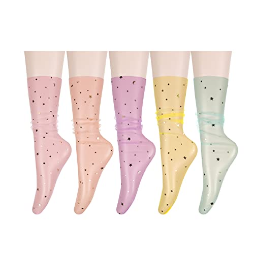 5 Pack-shiny Stars Multicolor