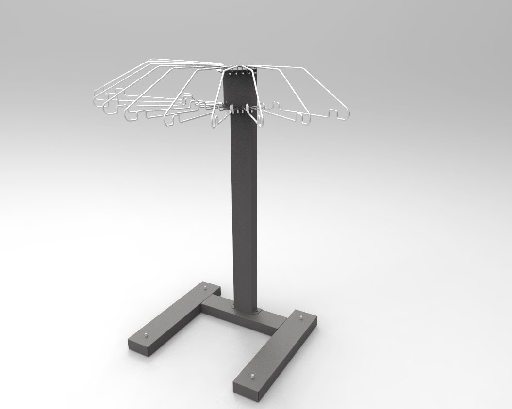 FixtureDisplays® Heavy Duty Apron Clothes Rack - Commercial Grade Garment Hanger for Restaurants, Kitchens & Retail Stores - Wall Mount or Freestanding Storage Solution