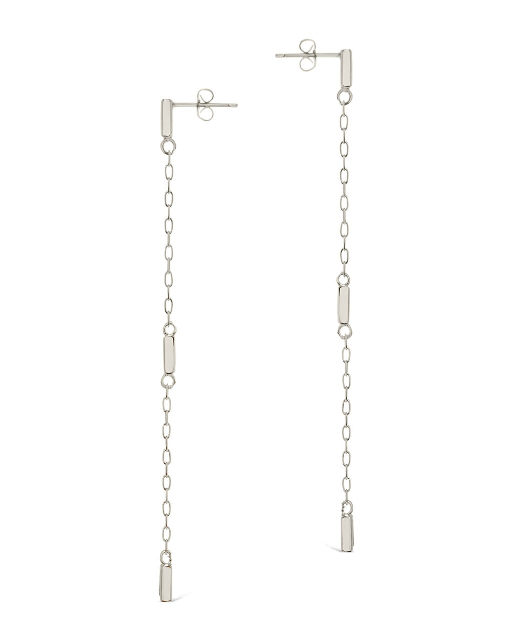 Lillian Square CZ Drop Stud Earrings for Women - Sparkling Cubic Zirconia Dangle Earrings - Perfect for Parties, Weddings & Everyday Wear