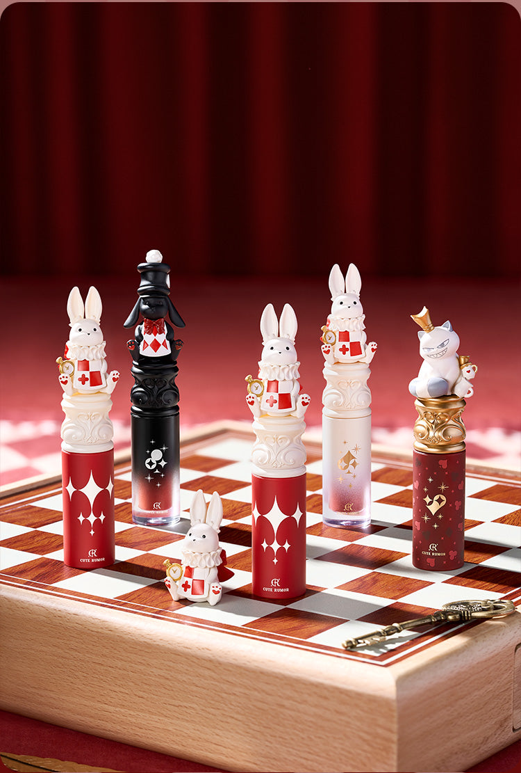 CuteRumor Wonderland White Rabbit Crystal Jelly Lip Gloss - Hydrating & Shiny Lip Gloss for Women, Long Lasting Moisturizing Lip Balm - Perfect for Daily Wear, Parties & Makeup Looks