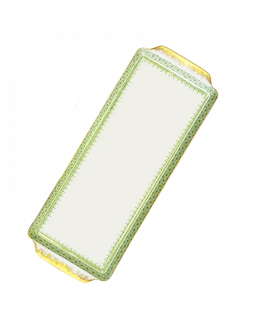 Elegant Green Lace Sandwich Serving Tray - Perfect for Afternoon Tea, Picnics, and Party Appetizers