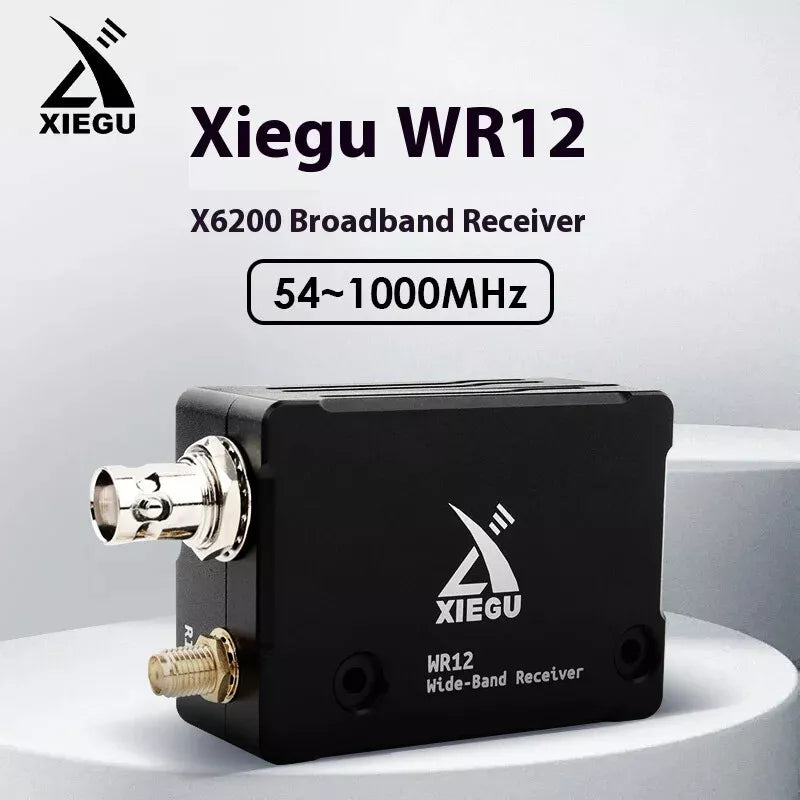 Xiegu WR12 Wideband Receiver Expansion Kit 54-1000MHz for Xiegu X6200 | Ham Radio Accessory | Portable SDR Upgrade for Amateur Radio Enthusiasts