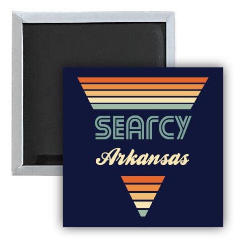 Vintage Retro 2.5 x 2.5 Inch Fridge Magnet - Souvenir from Searcy Arkansas - Perfect for Refrigerators, Lockers & Metal Surfaces - Collectible Gift Idea