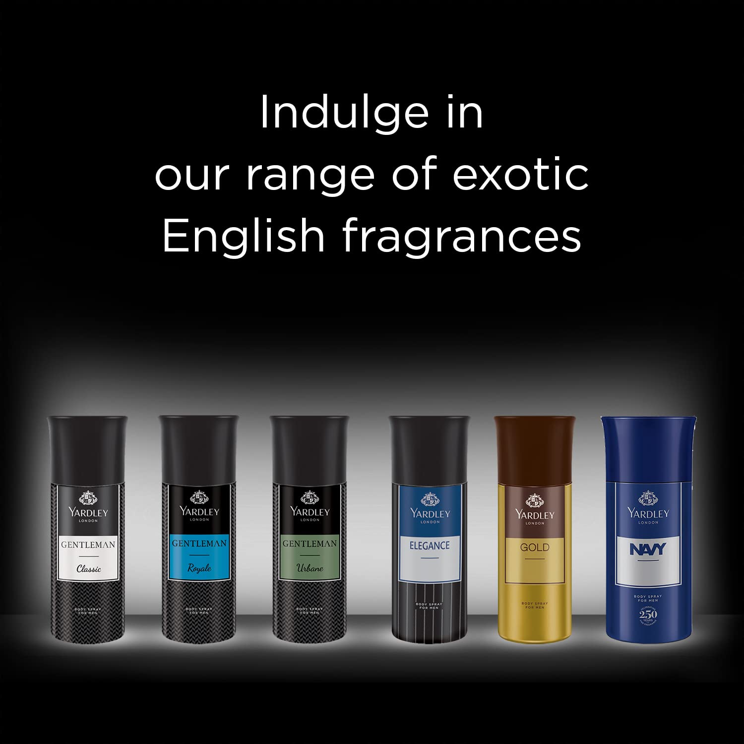 Yardley London Elegance Body Spray for Men - Sophisticated Spicy Scent, Masculine Cologne & Deodorant, 150ml | Long-Lasting Freshness for Work, Gym & Everyday Use