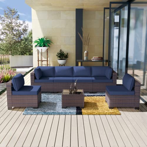 7pcs Navy Blue