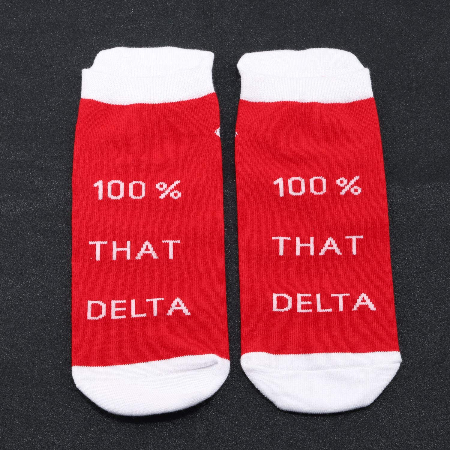 JXGZSO Sorority Socks - 100% Cotton Sisterhood Gifts for Sorority Members (Black/Red) - Perfect for Greek Life Events, Sisterhood Bonding & College Campus Fashion