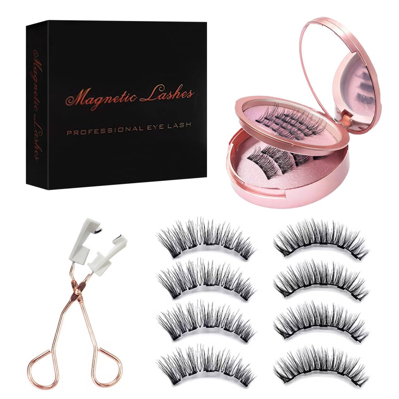 **Magnetic Eyelashes - Reusable False Lashes for Natural Look, Lightweight & Glue-Free Fake Lashes with Magnets - Perfect for Daily Wear, Parties & Special Occasions**