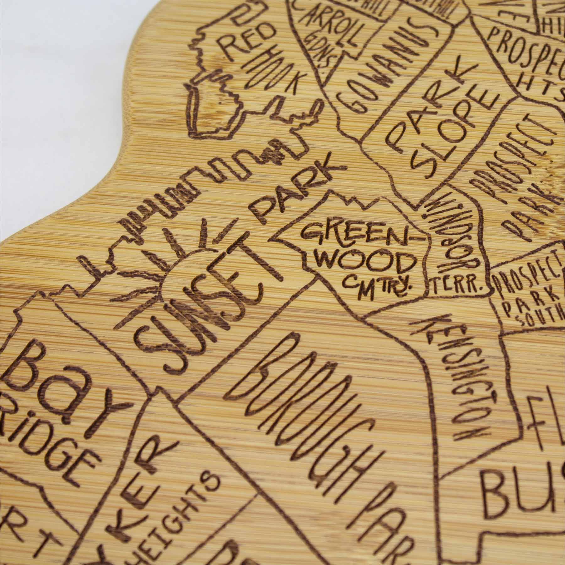 Premium Brooklyn Style Wood Cutting Board - 13.5