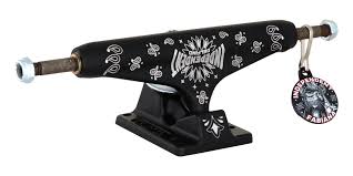 Independent Hollow Fabiana Delfino Trucks - Black 144 STG11 Skateboard Trucks for Street & Park Skateboarding | Durable & Lightweight for Smooth Turns & Tricks