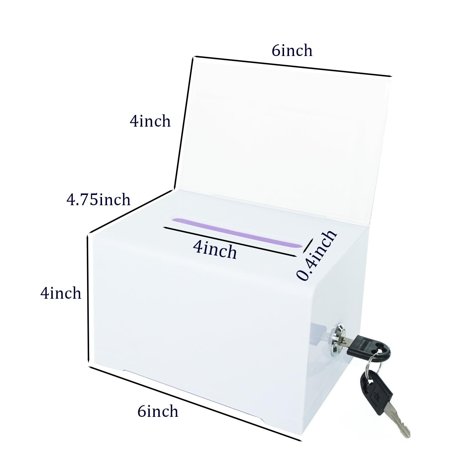 SHUMEI Locked Suggestion & Donation Box - Secure Voting Box for Schools, Bars, Associations & Fundraising Events | Perfect for Anonymous Suggestions, Charity Donations and Community Voting