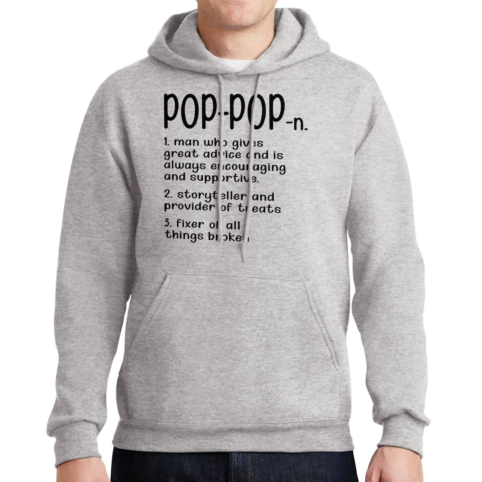 Men's Pullover Hooded Sweatshirt - Soft Fleece Grandpa Sweatshirt for Men & Women | Cozy Unisex Hoodie Gift for Christmas, Birthday & Casual Wear