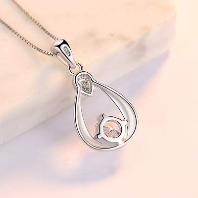925 Sterling Silver Heart Pendant Necklace for Women - Dainty Clavicle Chain Jewelry, Korean & Japanese Style Minimalist Accessory - Perfect for Date Night, Gift Giving & Everyday Wear