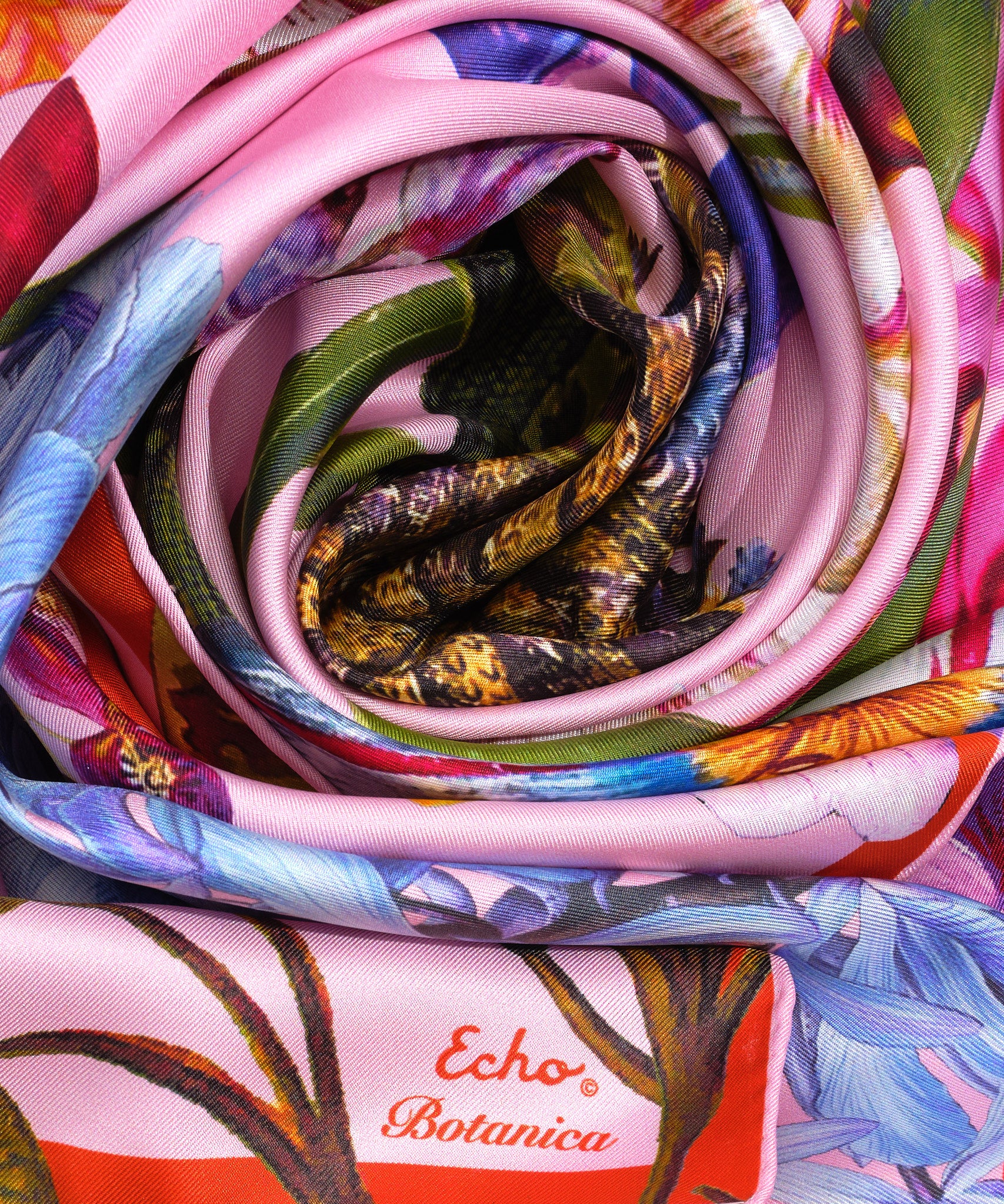 Botanica 35 Silk Square Scarf - Premium Fashion Accessory for Women, Elegant Floral Print Shawl - Perfect for Office, Party & Special Occasions