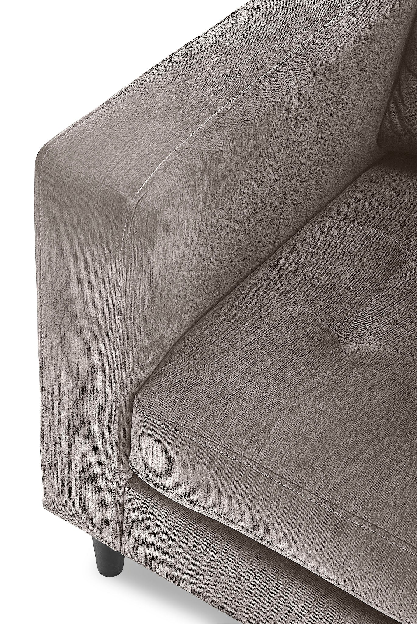 Modern Anthena Sofa and Loveseat Set in Light Grey - Comfortable Living Room Furniture for Small Spaces & Apartments - Perfect for Relaxing, Entertaining & Family Movie Nights