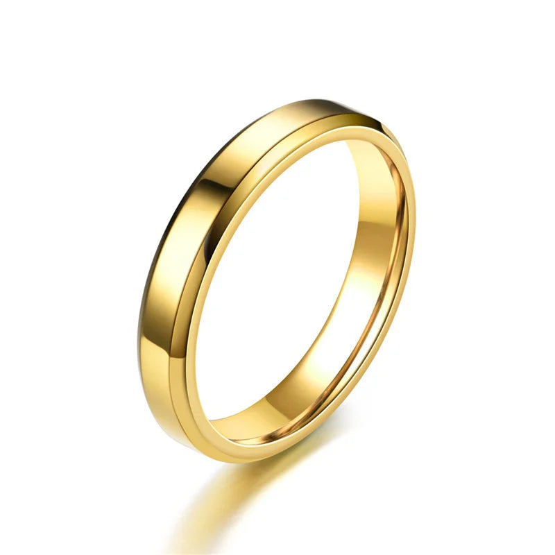 Classic Glossy Ring for Women - Elegant & Shiny Wedding, Engagement, or Gift Jewelry - Perfect for Anniversaries, Proposals & Special Occasions