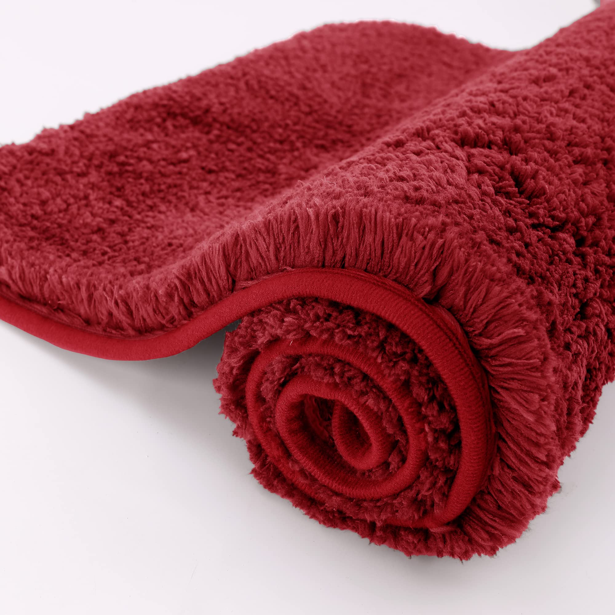 Premium Soft Absorbent Microfiber Bath Rug Mat - Non-Slip Machine Washable Shaggy Plush Carpet (20