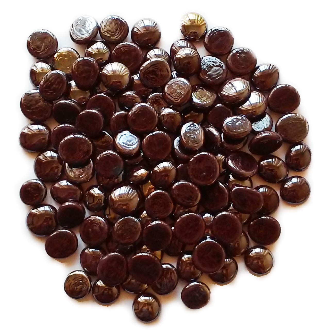 5 LB Opal Brown Iridescent Glass Gems for Vase Fillers – Decorative Home & Wedding Centerpiece Accents