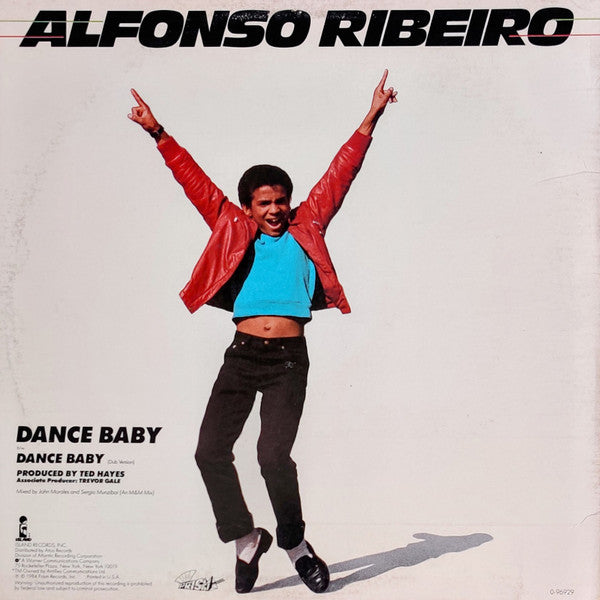Alfonso Ribeiro Dance Baby Vinyl Record 12