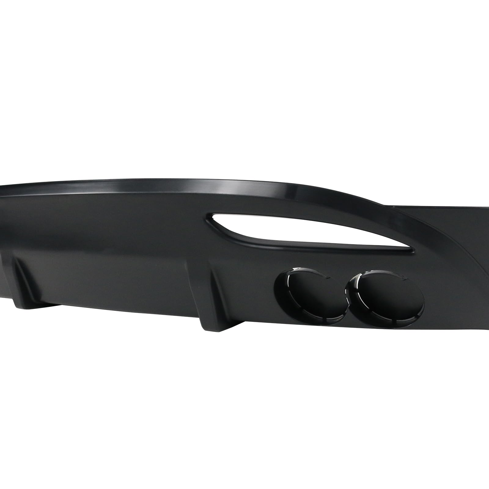 IKON MOTORSPORTS Rear Bumper Lip Spoiler for 2010-2014 Hyundai Elantra 4-Door Sedan | Factory Style PP Black Rear Splitter | Enhances Aerodynamics & Sporty Look | Perfect for Car Enthusiasts & Street Racing