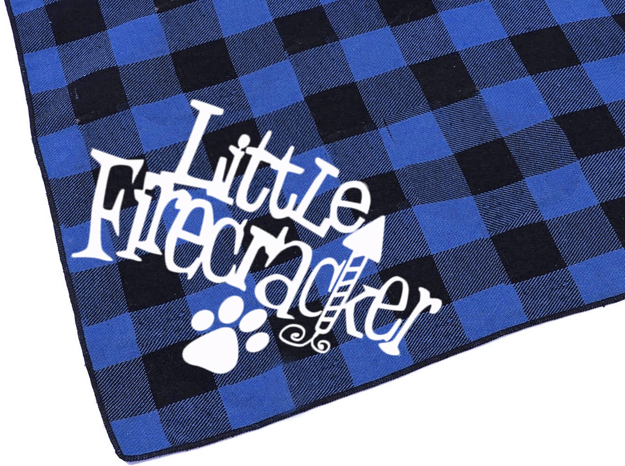 USA Flag Dog Bandana – Patriotic Plaid Triangle Scarf for Dogs, 4th of July Pet Accessories | Perfect for Independence Day, Memorial Day & National Holidays