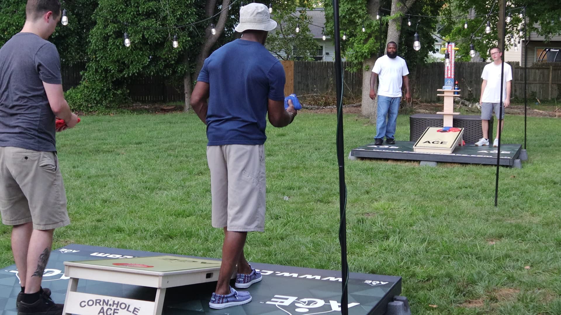 ACE Pro Cornhole Bags Set of 4 with PRO Kit | Dual-Sided All-Weather Slick Stick & Cluster Pad Technology | Includes Optional Break-In Service & Carrying Case | Perfect for Backyard Games, Tailgating, and Cornhole Tournaments
