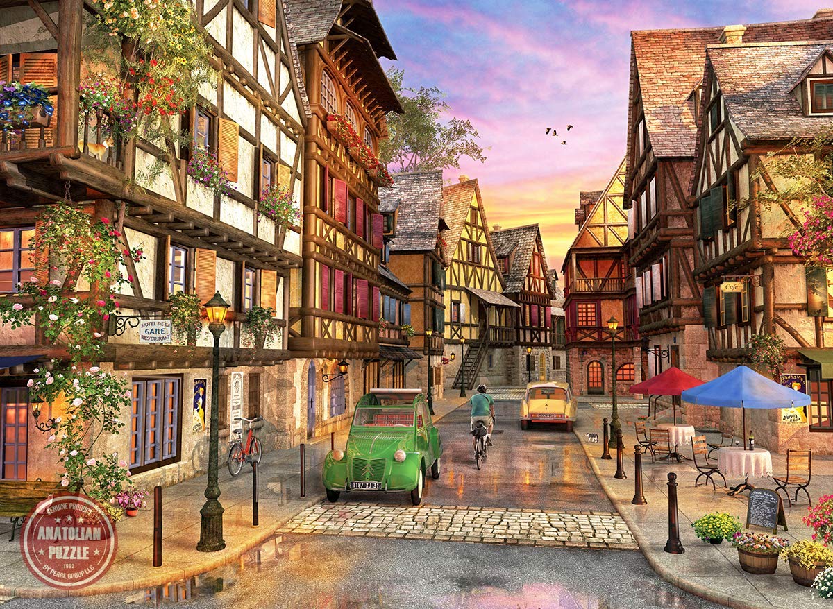 Anatolian Puzzle - Colmar Street, 1000 Piece Jigsaw Puzzle for Adults & Teens (#1055) | Perfect for Family Game Night & Stress Relief