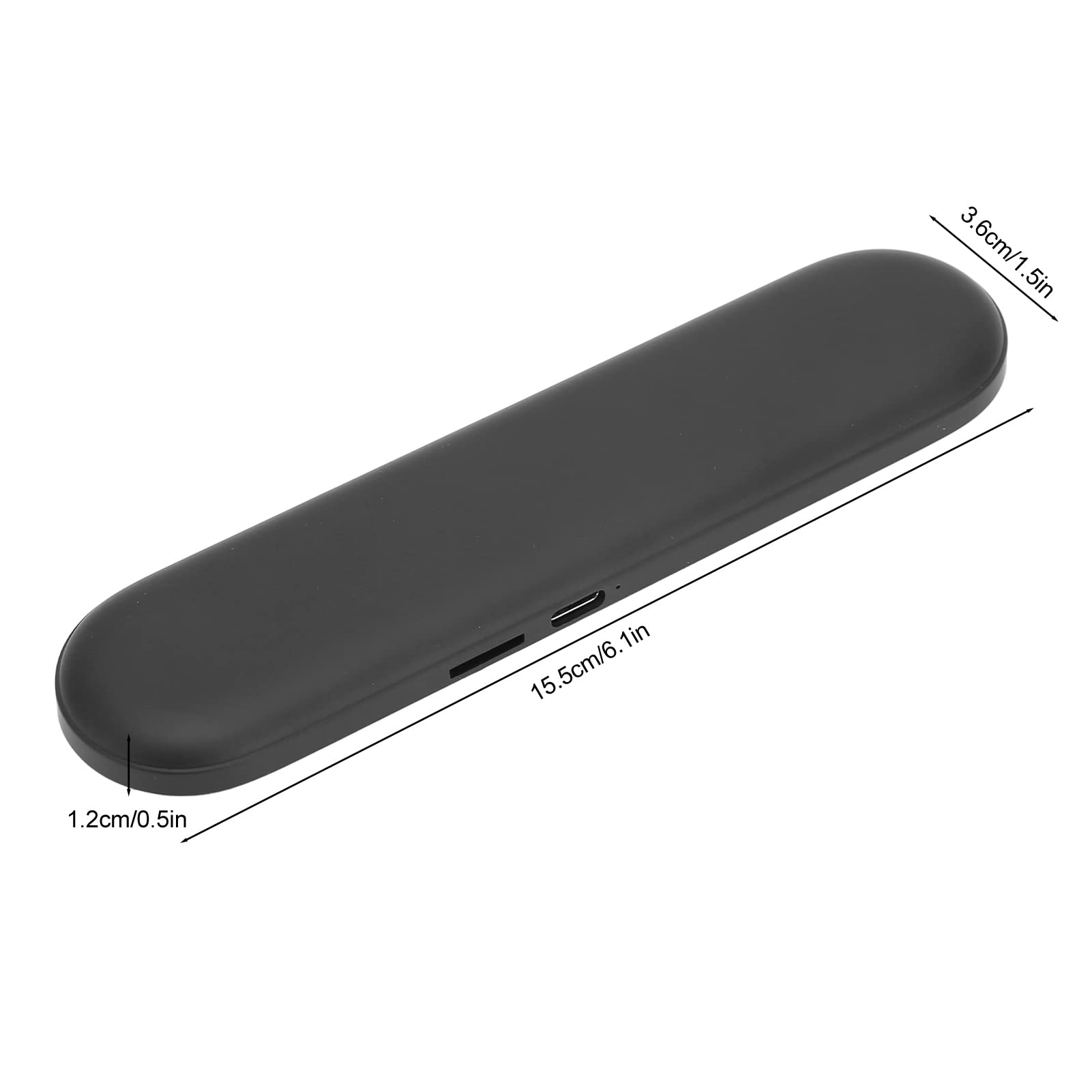 Elprico Ultra Thin Pillow Speaker - Mini Bone Conduction Bluetooth 5.3 Speaker with Stereo Bass & Timer Function (Black) | Wireless Sleep Aid for Side Sleepers, Meditation & Relaxation