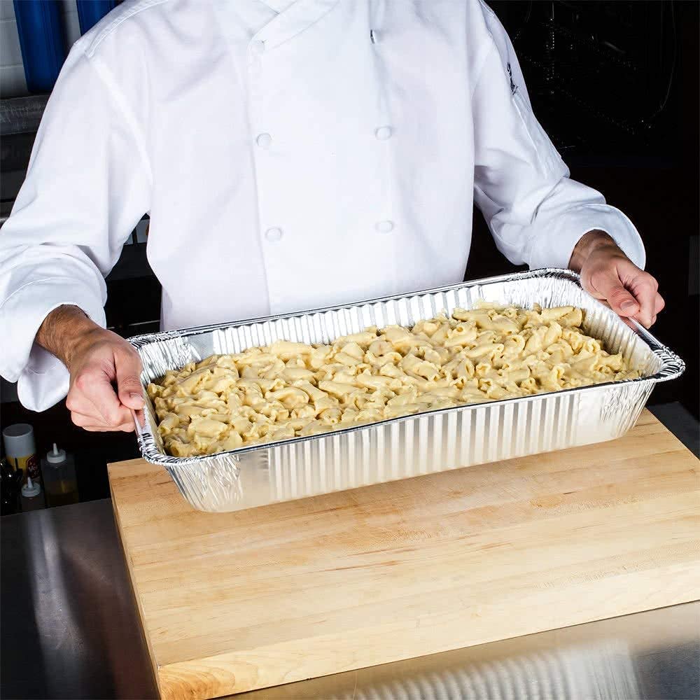 Heavy Duty Disposable Aluminum Foil Roasting Pans 20x13x3 Inches - Deep Steam Baking Pans for Turkey, Chicken, Vegetables - Perfect for Thanksgiving, Christmas Dinner & Large Family Gatherings (50 Pack)