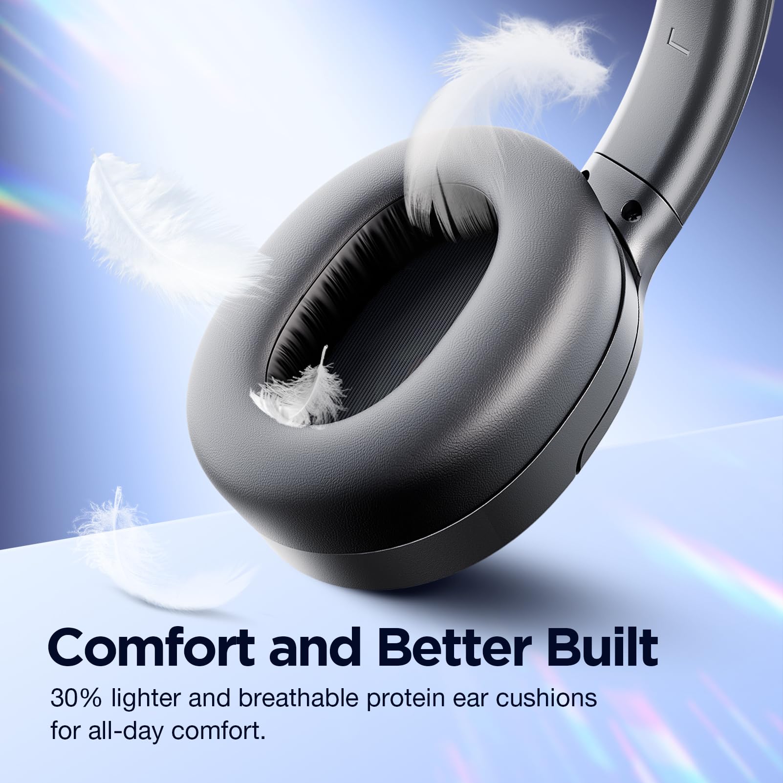 Premium Hybrid Active Noise Cancelling Headphones - Wireless Bluetooth Over-Ear Headphones with HD Sound, Deep Bass & All-Day Comfort for Home, Office, Travel | Perfect Birthday Gift for Music Lovers & Professionals