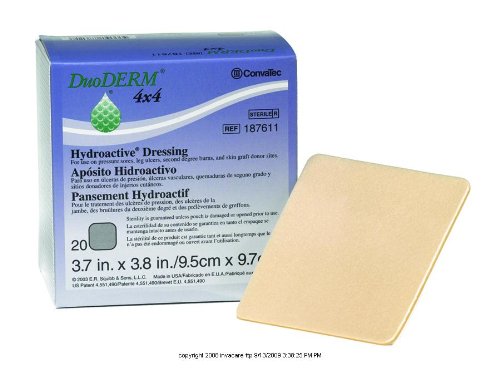 DuoDERM CGF Control Gel Formula Dressing, 6x8 Inch Wound Care (1 Box of 5 Dressings) - Ideal for Chronic Wounds, Ulcers, and Post-Surgical Care