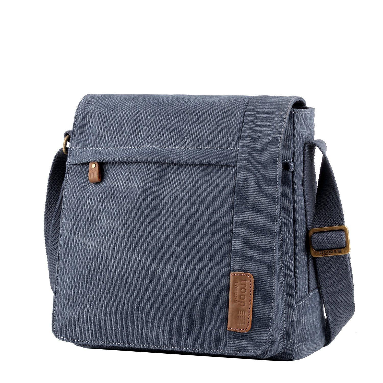 TRP0219 Troop London Classic Canvas Crossbody Bag - Stylish & Durable for Travel, Work & Everyday Use