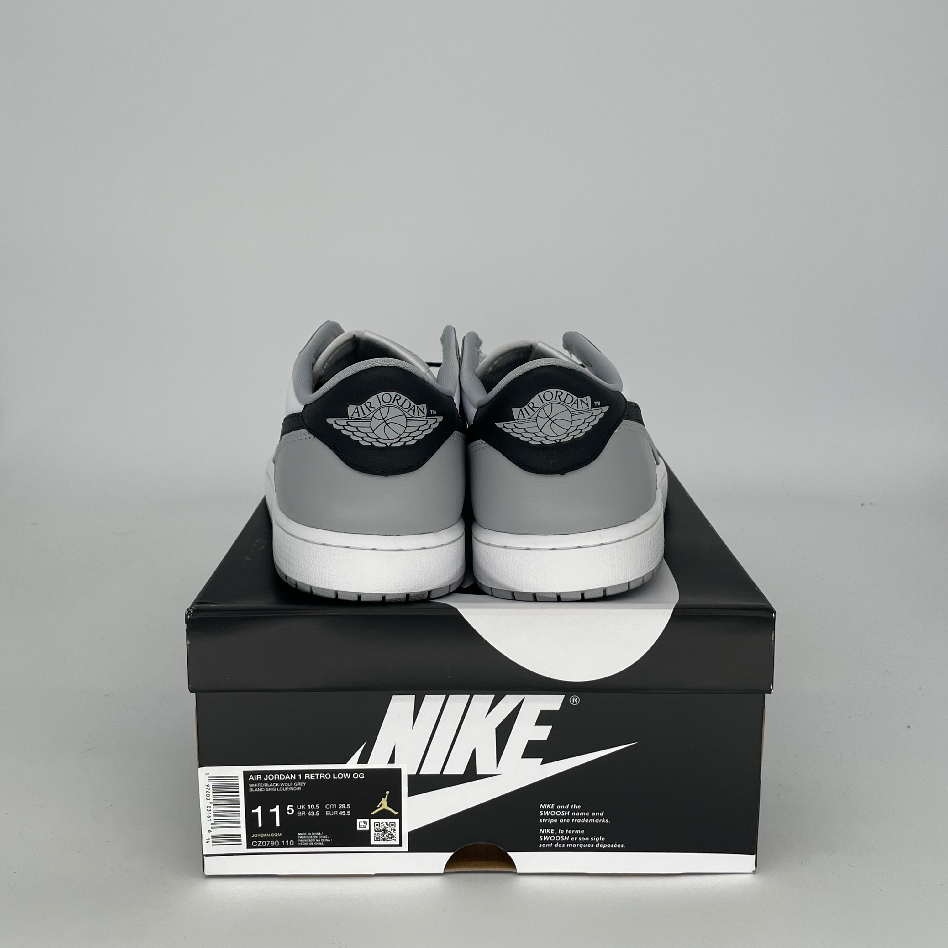 AIR JORDAN 1 LOW BARONS Men's Sneakers - Size 11.5 (CZ0790-110) | Retro Basketball Shoes for Casual Wear & Street Style